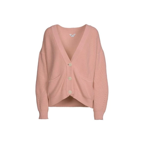Bild von MELA Bio-Damen-Cardigan "ARTHA" mit aufgesetzten Fronttaschen, rose, Gr. XL