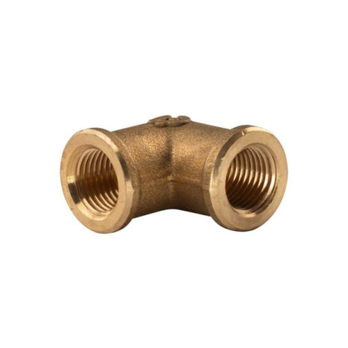 Bild von Messing Gewinde-Fitting 90° Winkel 1/4"IG - 1/4"IG (DN 8) - schwere Ausführung