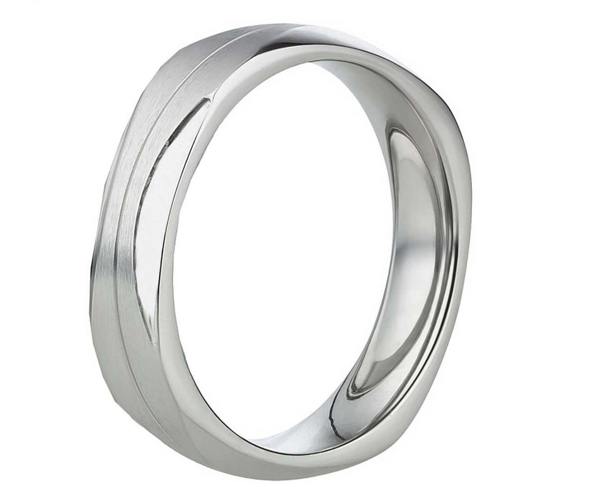 Bild von Herrenring Edelstahl AB827 ohne Stein