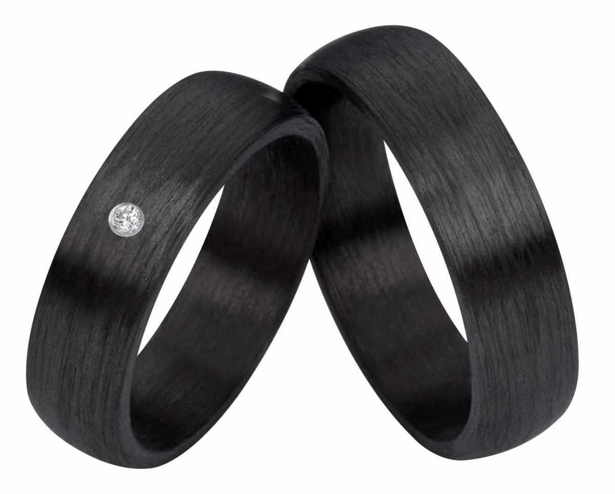 Bild von Traumhafte Carbonringe C002 mit Diamant oder Zirkonia