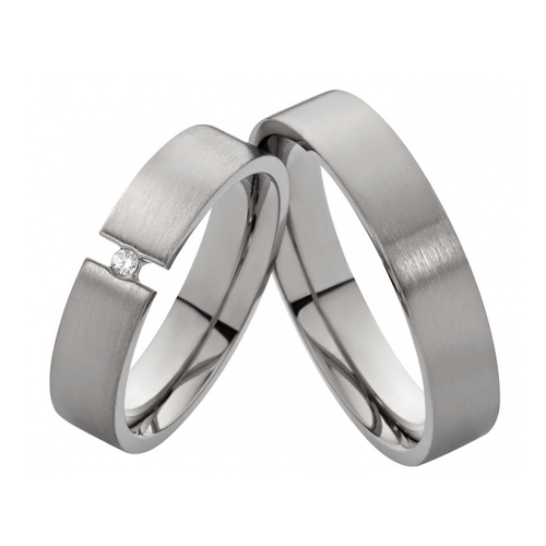 Bild von Elegante Partnerringe aus Titan von Rings-and-More