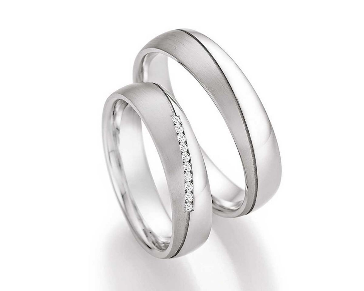 Bild von Trauringe Palladium 55-30170-30180 – Edles Design