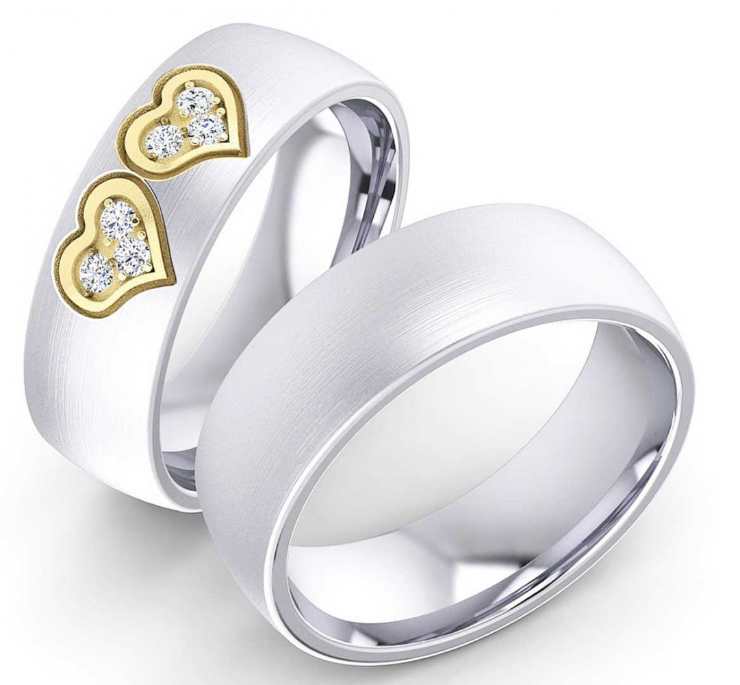 Bild von Partnerringe Edelstahl AB3734-AB3735