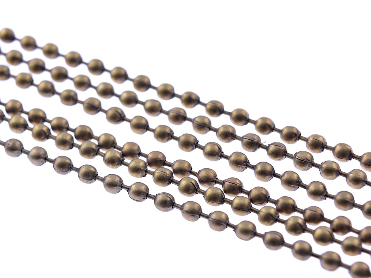Bild von 2 m Kugelkette in antik Bronze, 2,4 mm