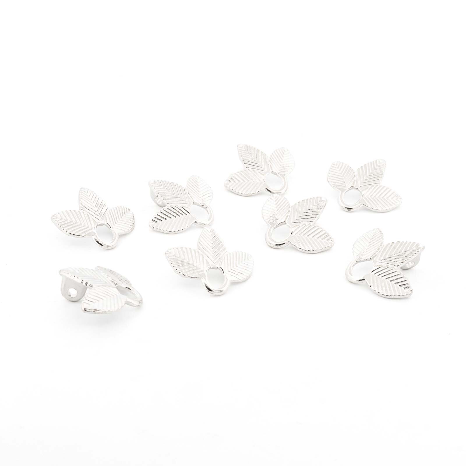 Bild von 8 Verbinder als Blatt in silberfarben