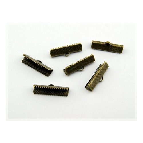 Bild von Vintageparts 20 Bandklemmen in Antik Bronze - Kreativität ohne Grenzen