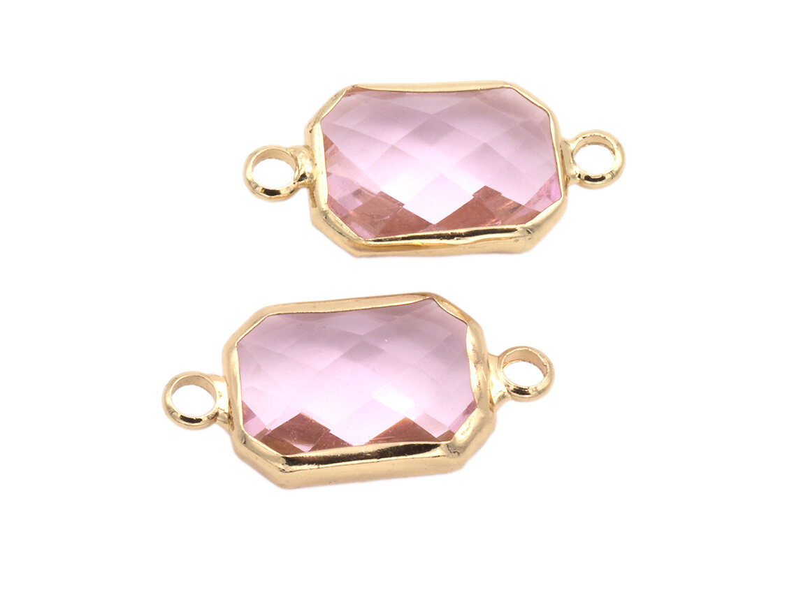 Bild von Verbinder Octagon in rosa 2 Stück