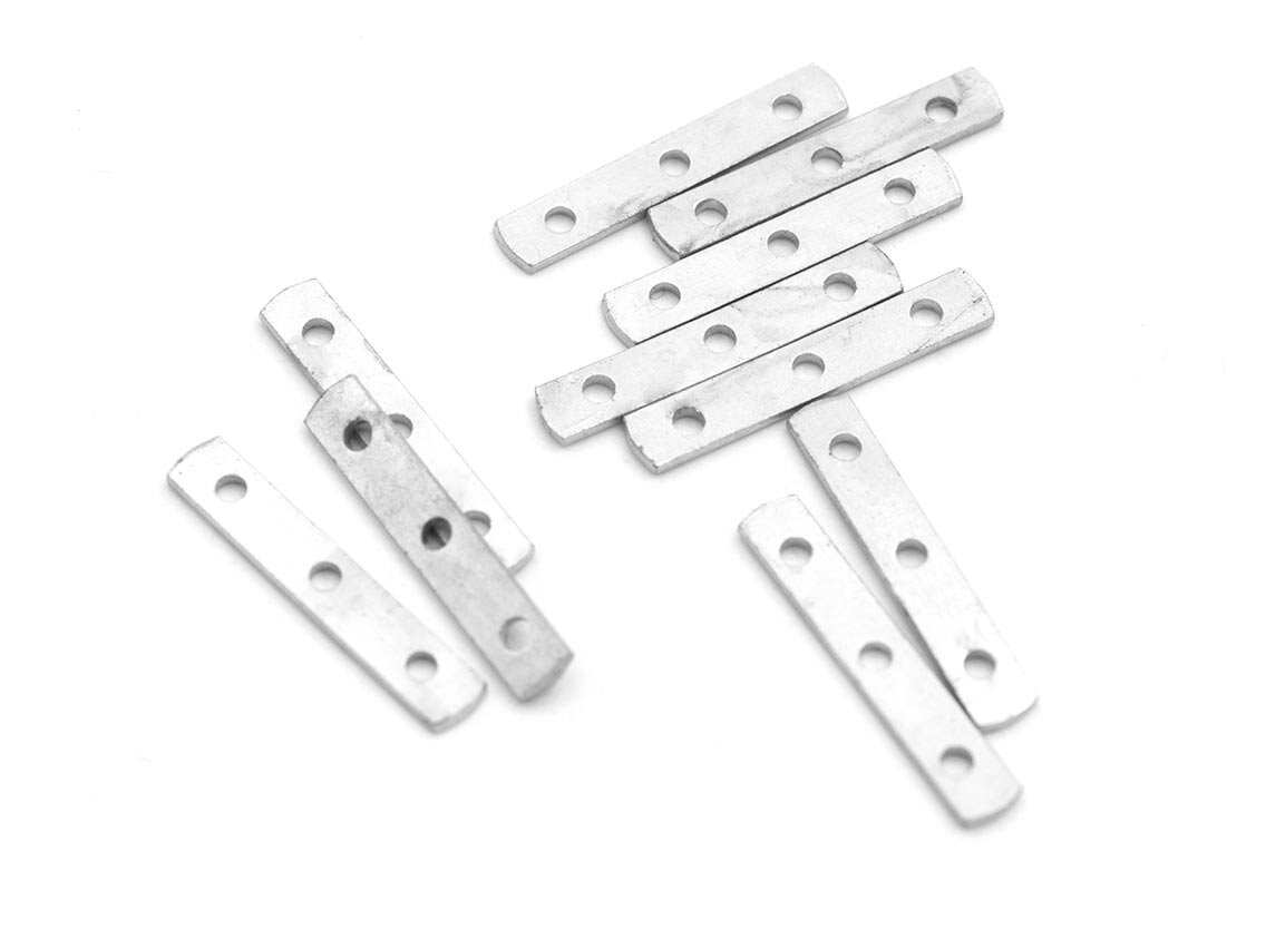 Bild von kleine Verteiler in platinfarben 15mm 10 Stück