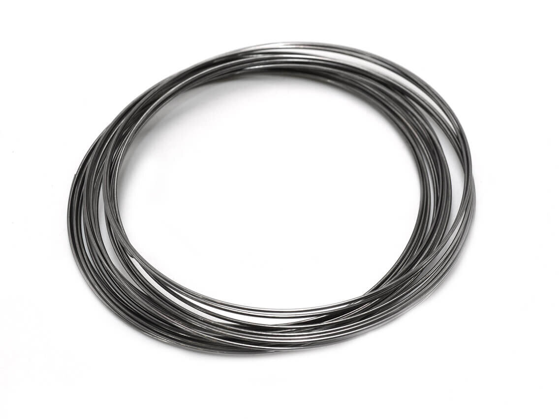 Bild von Memory Wire, Spiralarmband in gunmetal 0,6 mm 20 Windungen