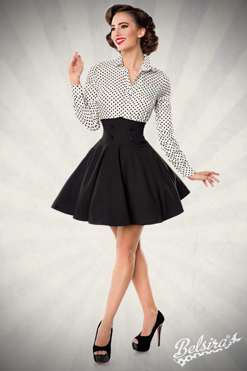 Bild von High Waist Minirock mit extra breitem Bund