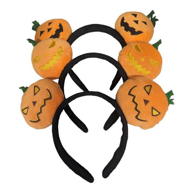 Bild von Zoelibat Verkleidungsmaske Plüsch Haarreif Kürbis Halloween funny Horror Kinder Erwachsene flausc