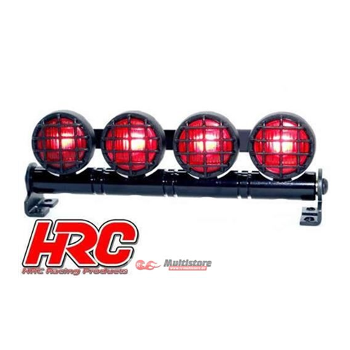 Bild von HRC Racing Lichtset 1/10 oder Monster Truck LED JR Stecker Dachleuchten Typ B Rot