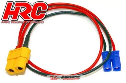 Bild von HRC Racing Ladekabel Gold XT60 Ladestecker zu EC2 Stecker / HRC9607