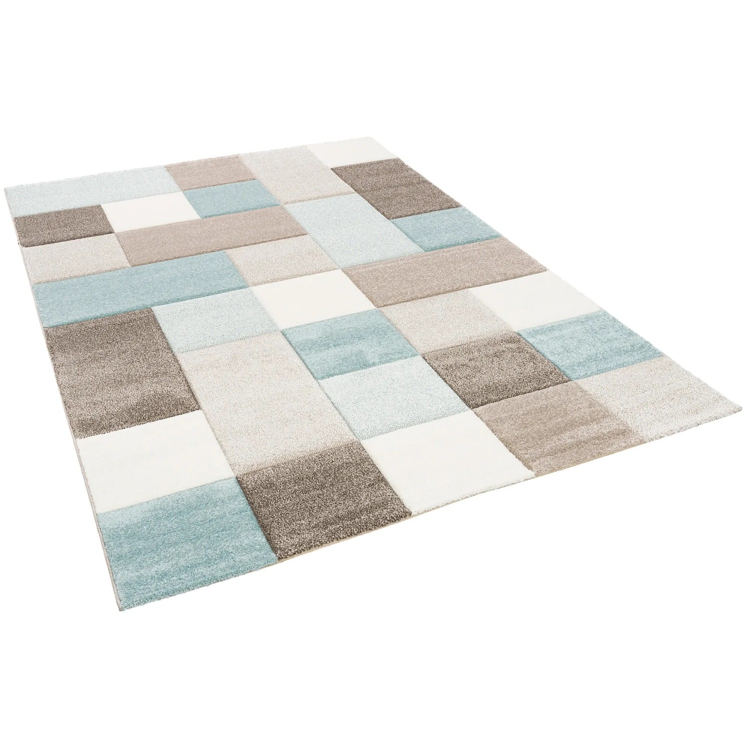 Bild von Pergamon, Teppich, Designer Teppich Maui Pastell Karo (120 x 170 cm)