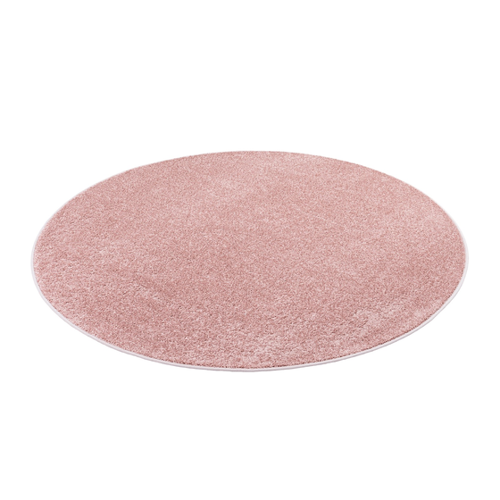 Bild von Snapstyle Hochflor Velours Teppich Luna Rosa 200cm Rund
