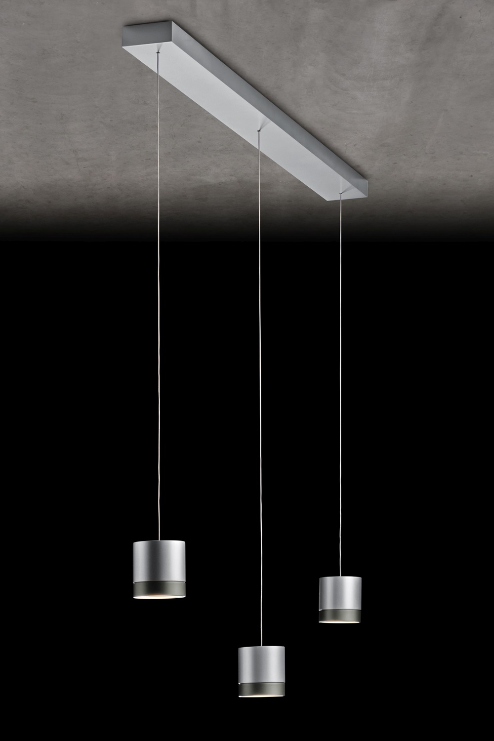 Bild von Holtk?tter ALU 3er-LED-Pendelleuchte AURA 2023-3-79