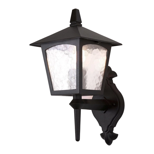 Bild von Licht-Erlebnisse Außenwandleuchte Schwarz Aluminium Glas IP43