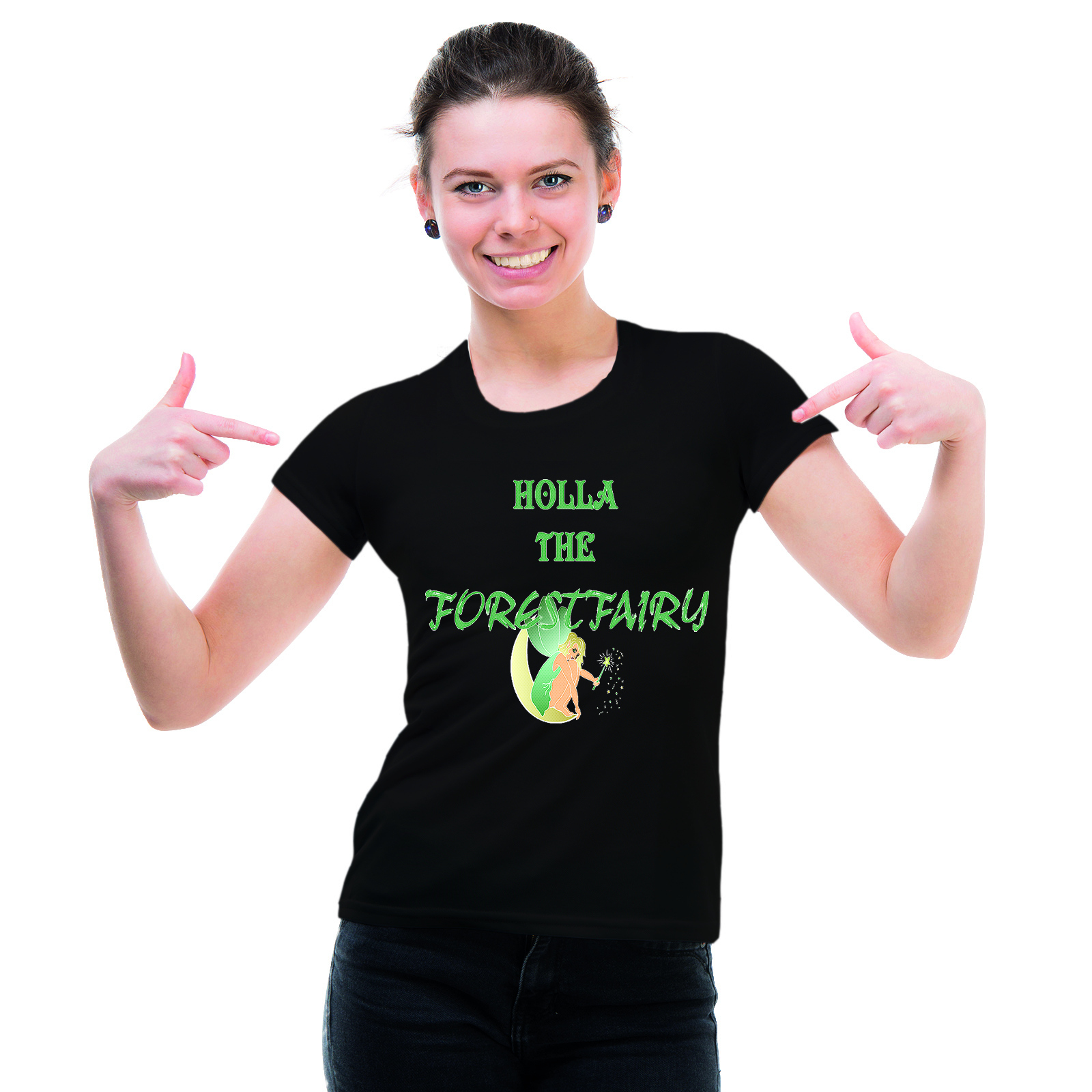 Bild von Damen T-Shirt Modell: Forestfairy
