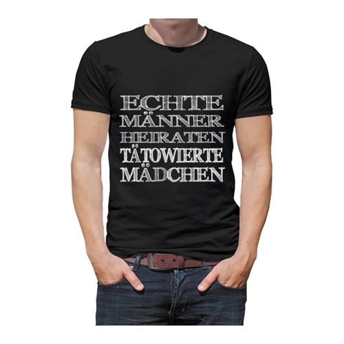 Bild von Herren T-Shirt Modell: Echte Männer – Ein zeitloser Klassiker für jeden Tag