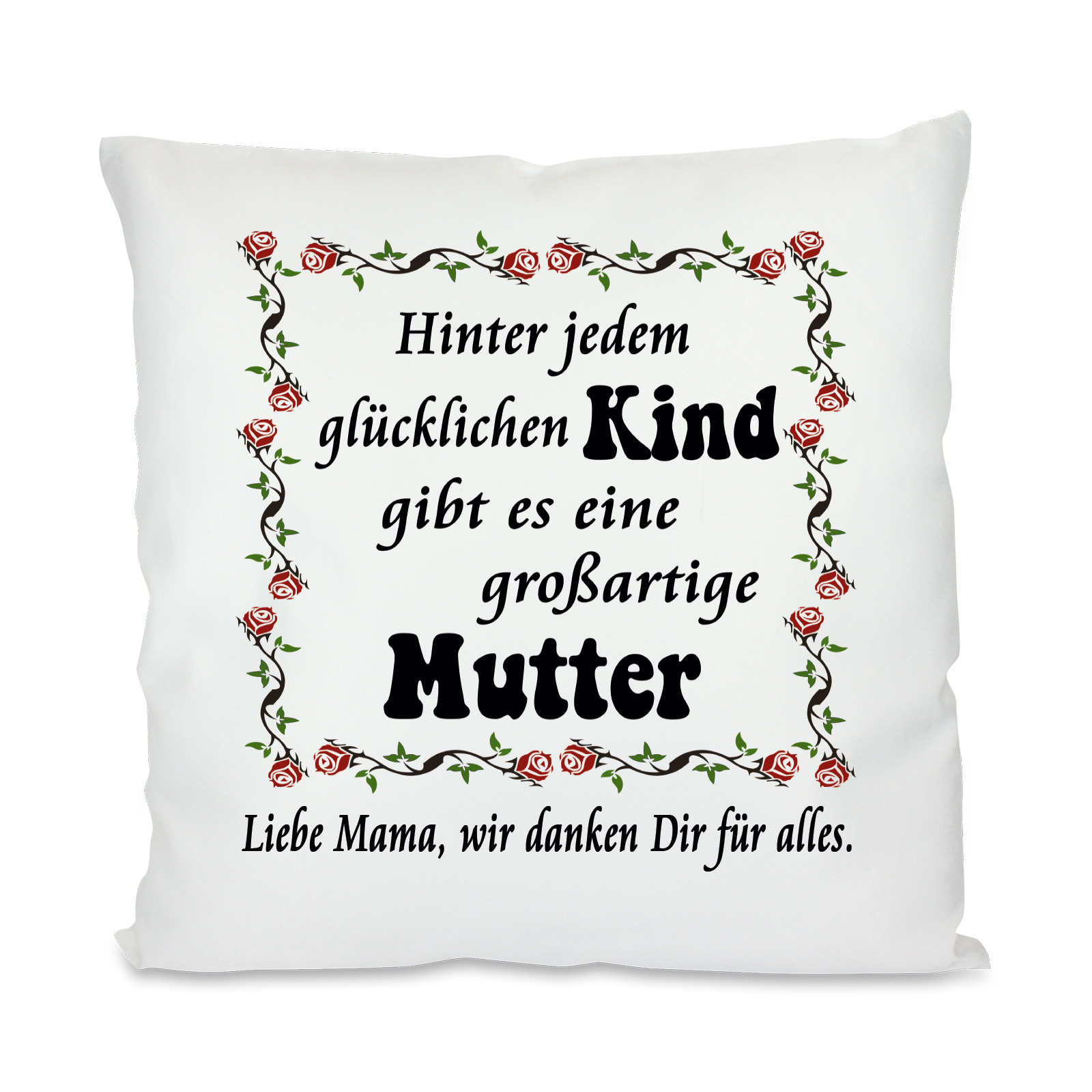 Bild von Kissen mit Motiv Modell: Großartige Mutter