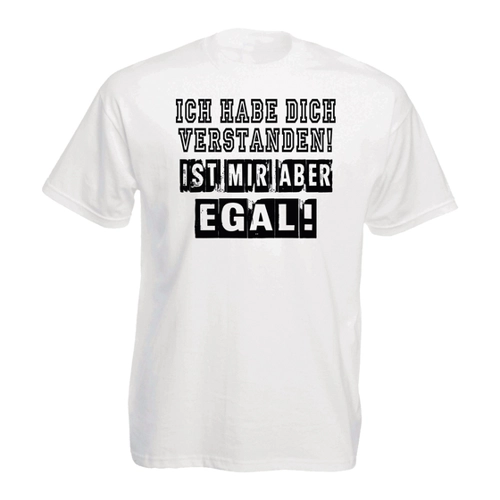 Bild von Funshirt weiß oder schwarz - Ist mir aber egal