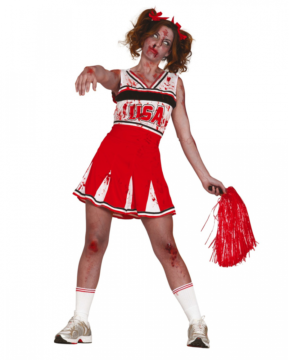 Bild von Zombie Cheerleader Damenkostüm