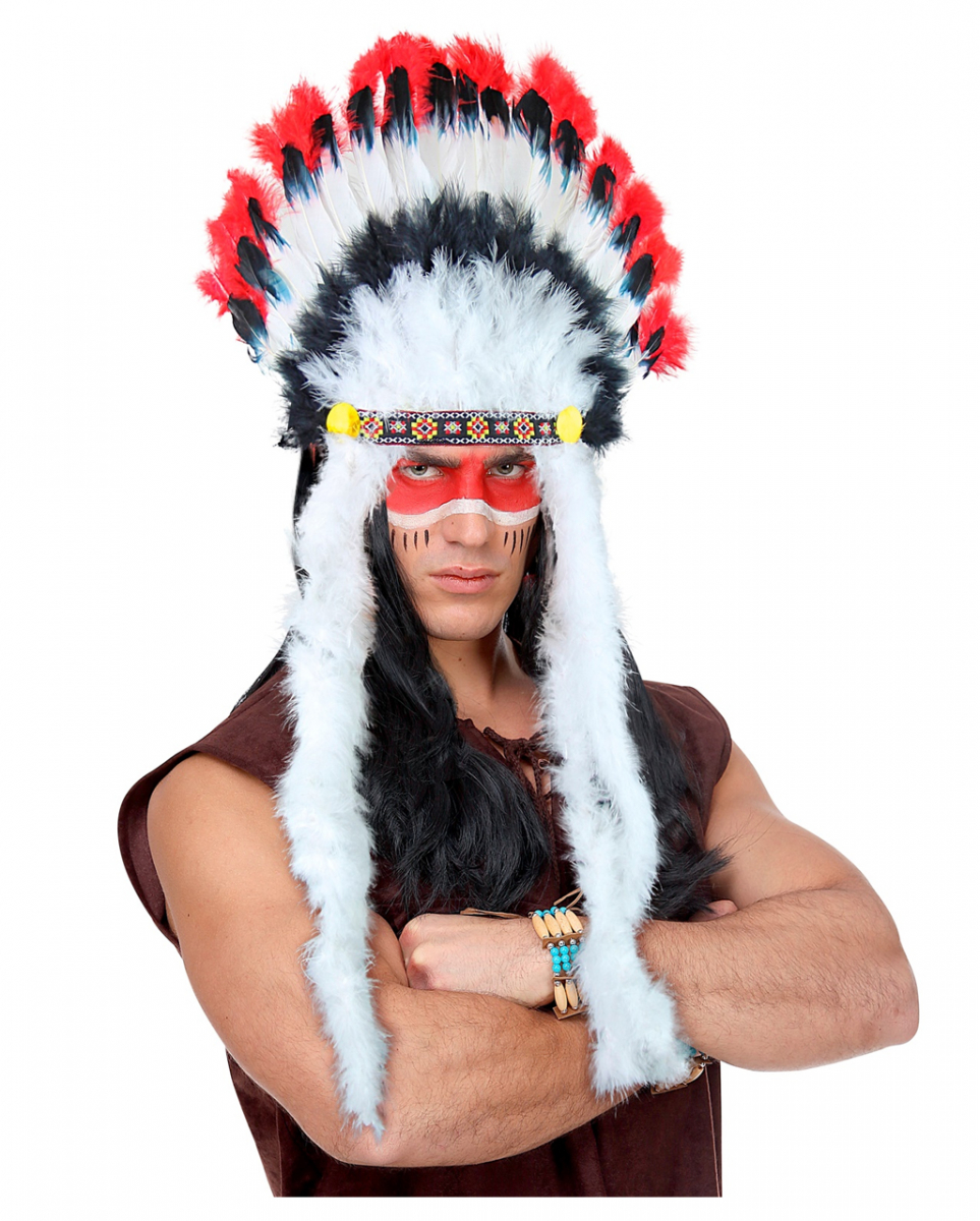 Bild von Indianerhäuptling Federkopfschmuck