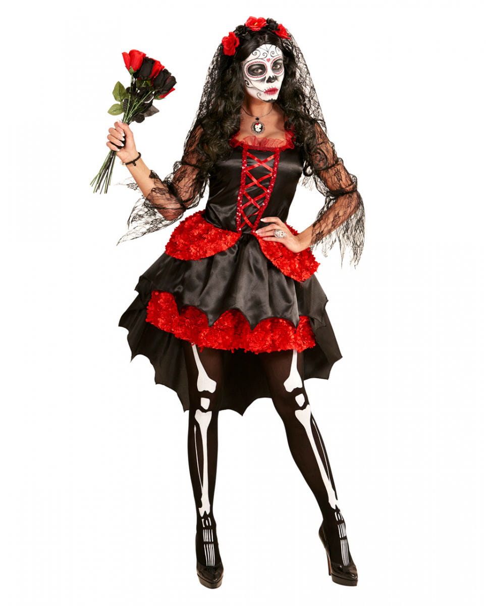 Bild von Dia de los Muertos Brautkostüm L
