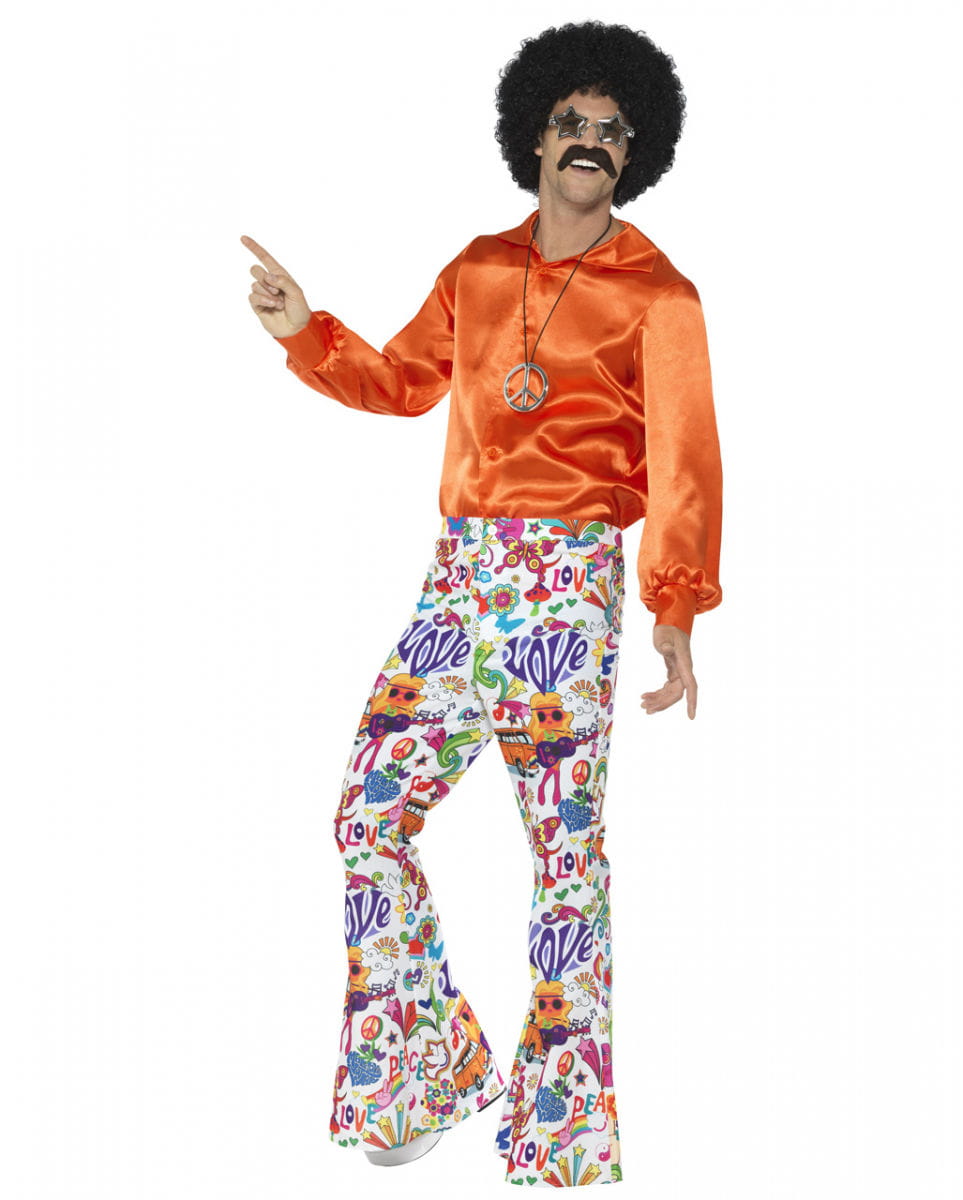 Bild von 60s Funky Herren Schlaghose für Karneval & Fasching XL