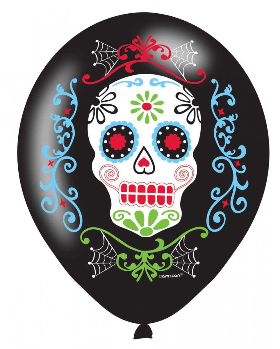 Bild von Dia de los Muertos Luftballons 6 St.