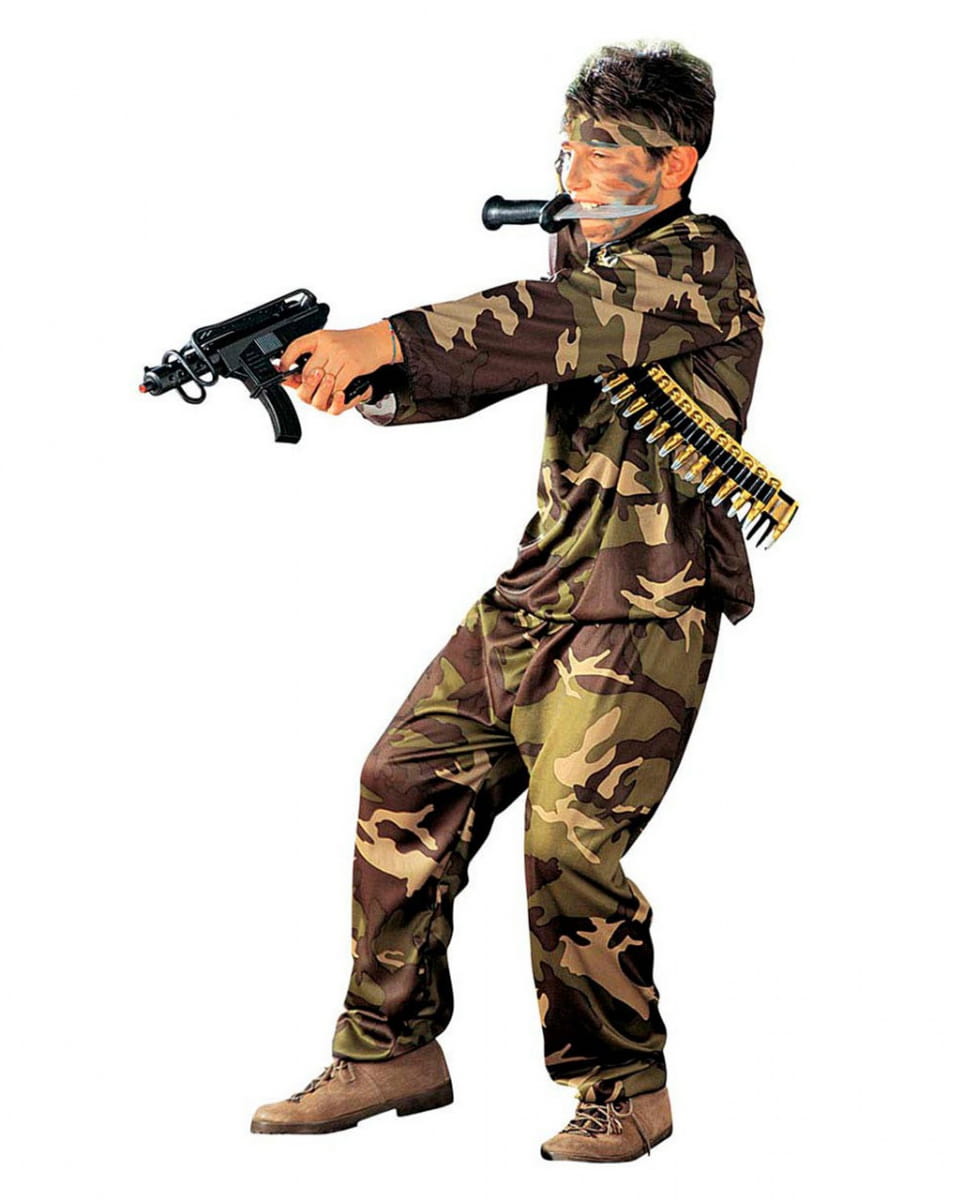 Bild von Soldat Uniform Kostüm für Kinder für Karneval S