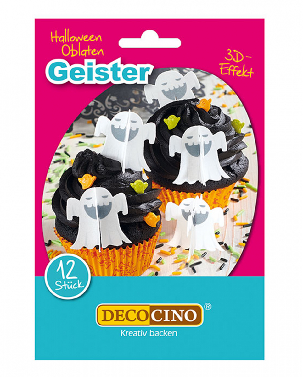 Bild von Halloween Oblaten Geister 12 St.