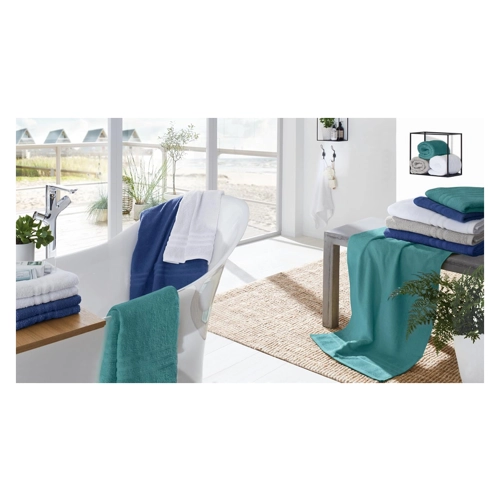 Bild von Liebling Handtuch Borkum – 100% Baumwolle in Silber