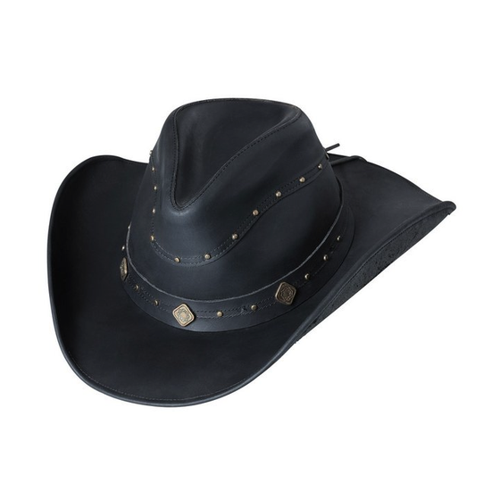 Bild von Stars & Stripes Cowboyhut Dundee Westernhut mit Conchos und Nieten