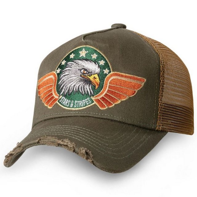 Bild von Stars & Stripes Baseball Cap Adler Western-Basecap im Destroyed Look