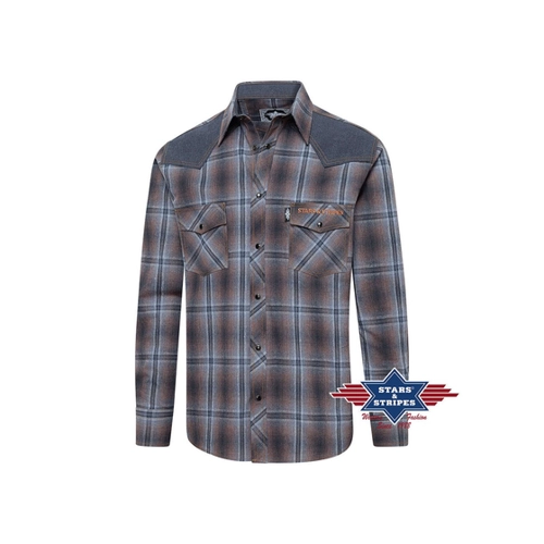 Bild von STARS & STRIPES Western Fashion Kariertes Herren Westernhemd Conway