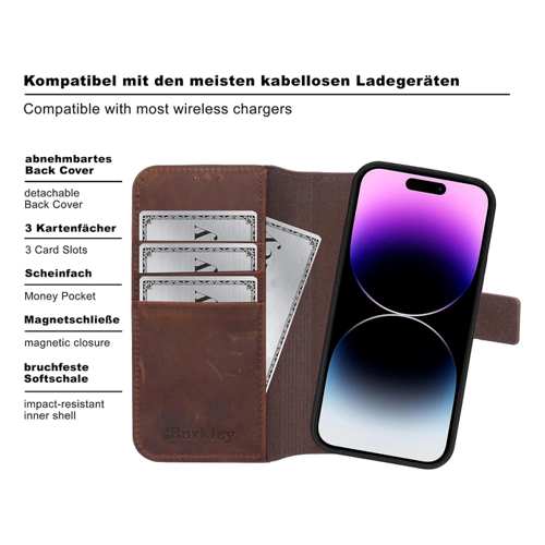 Bild von Burkley Handytasche für iPhone 11 – Eleganz und Funktionalität vereint