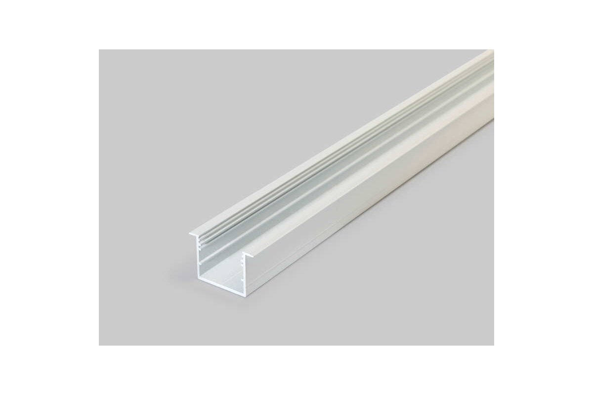 Bild von 2 Meter LED Alu Profil Einbau breit 07 weiß lackiert 30mm Serie Varia