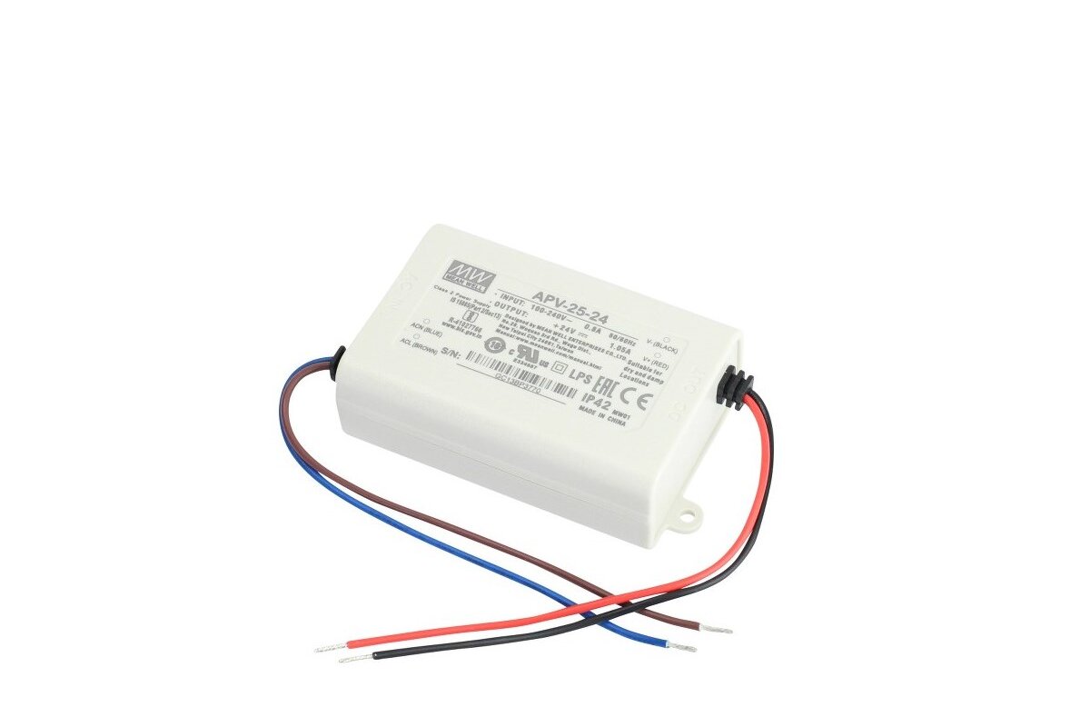 Bild von Netzteil Meanwell APV-25-24 24V 25W IP42