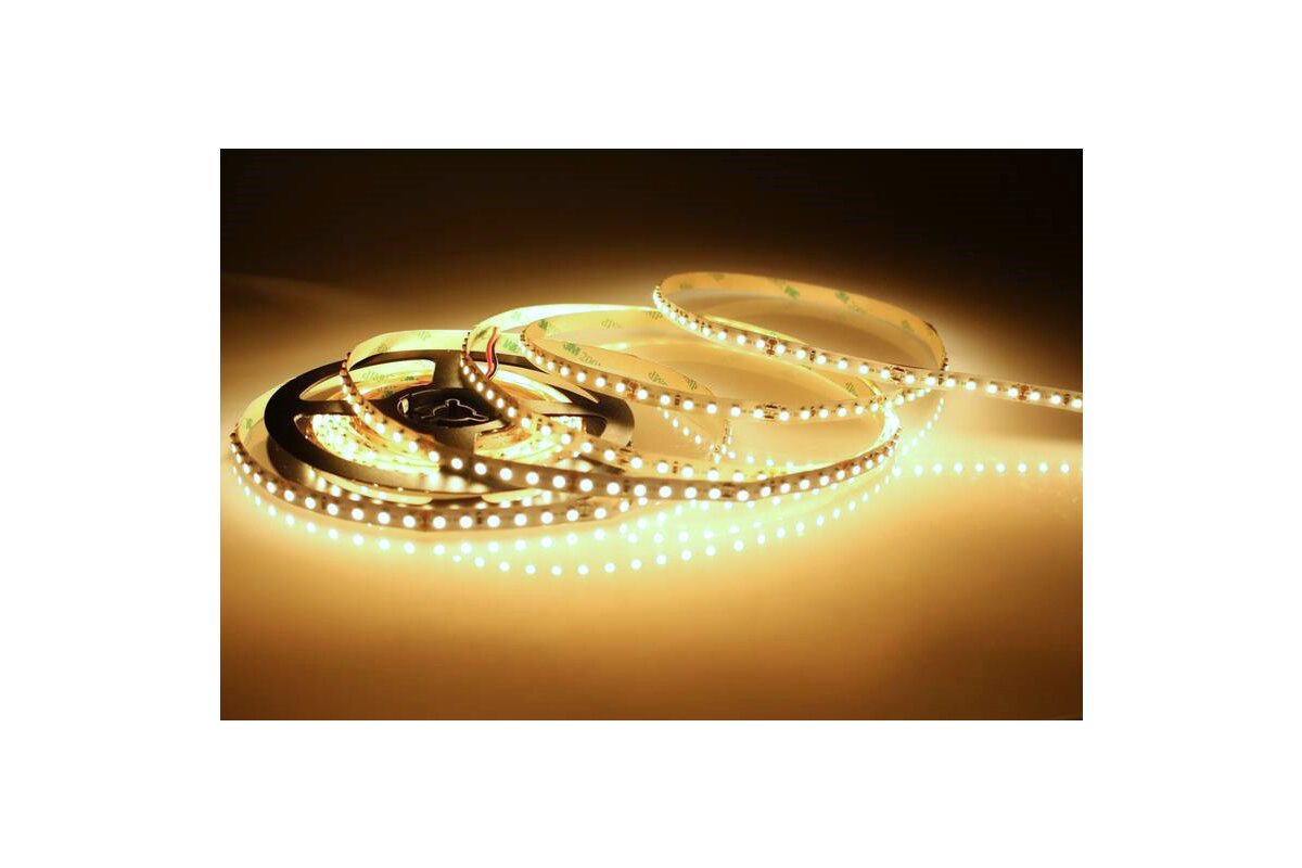 Bild von 5 Meter LED Streifen 24V 2835 Warmweiss 3000K 6W & 128 Leds/M IP20