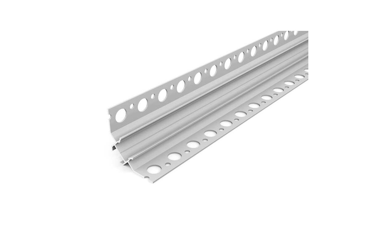 Bild von 3 Meter LED Profil Fliesen 90° natureloxiert silber ohne Abdeckung 12mm Serie M