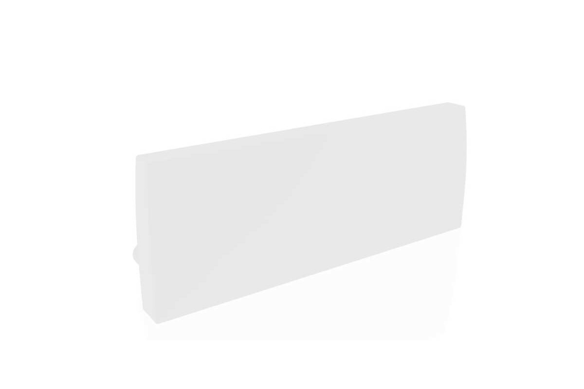 Bild von Endkappen 2er Set für LED Aufbauprofil 25mm weiß