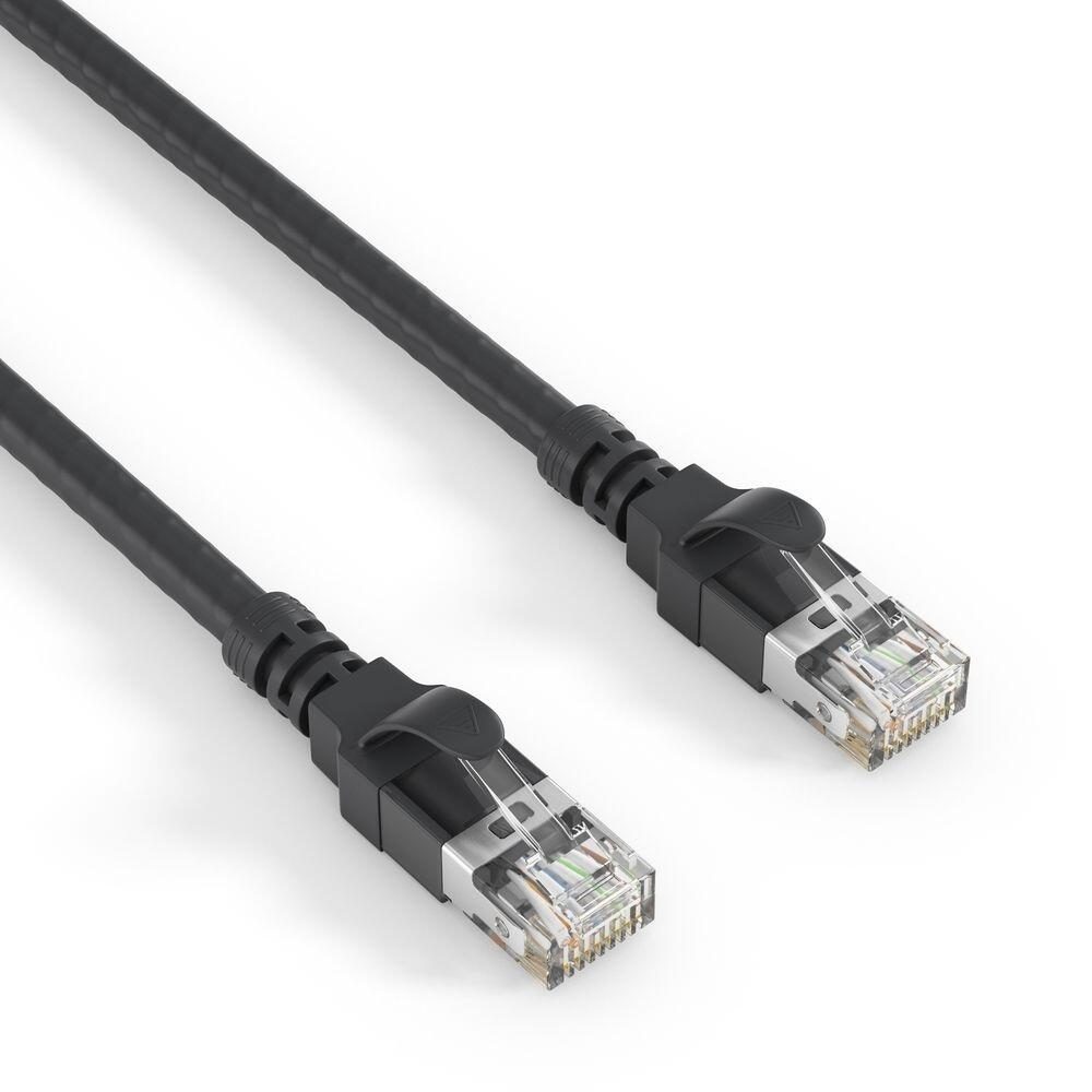 Bild von Purelink Patchkabel Premium Cat.6a S/FTP, LSZH HDBaseT zert. Schwarz (S/FTP, CAT6a, 0.50 m), Netzwerkkabel