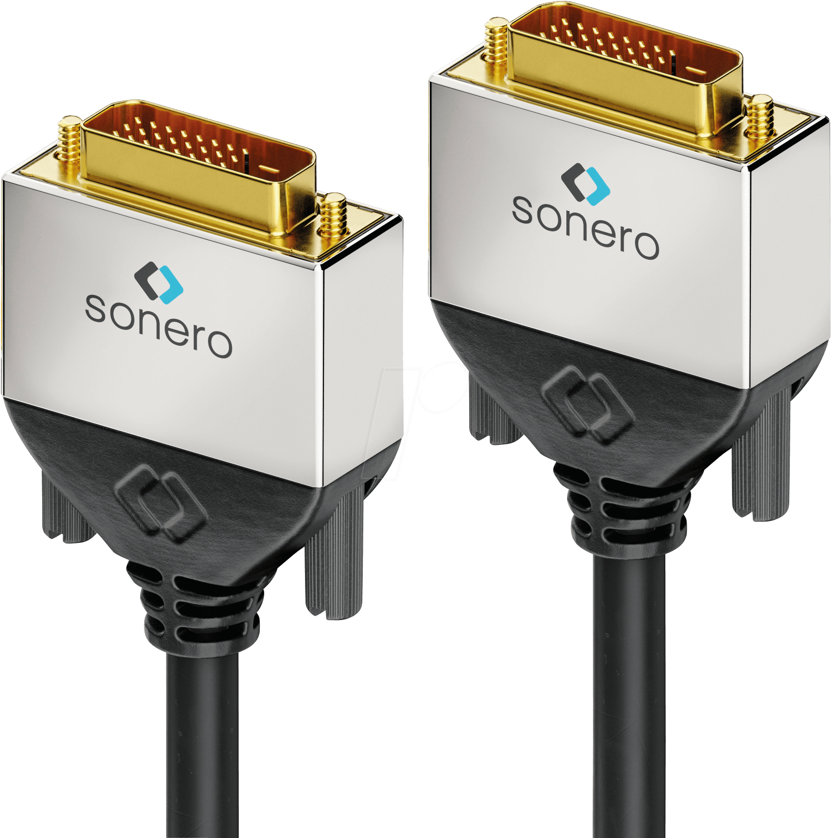 Bild von sonero DVI Dual-Link Kabel 10.0m. Kabellänge: 10 m, Anschluss 1: DVI-D, Anschluss 2: DVI-D. Kabeldurchmesser: 6,5 mm (S-DC500-100)