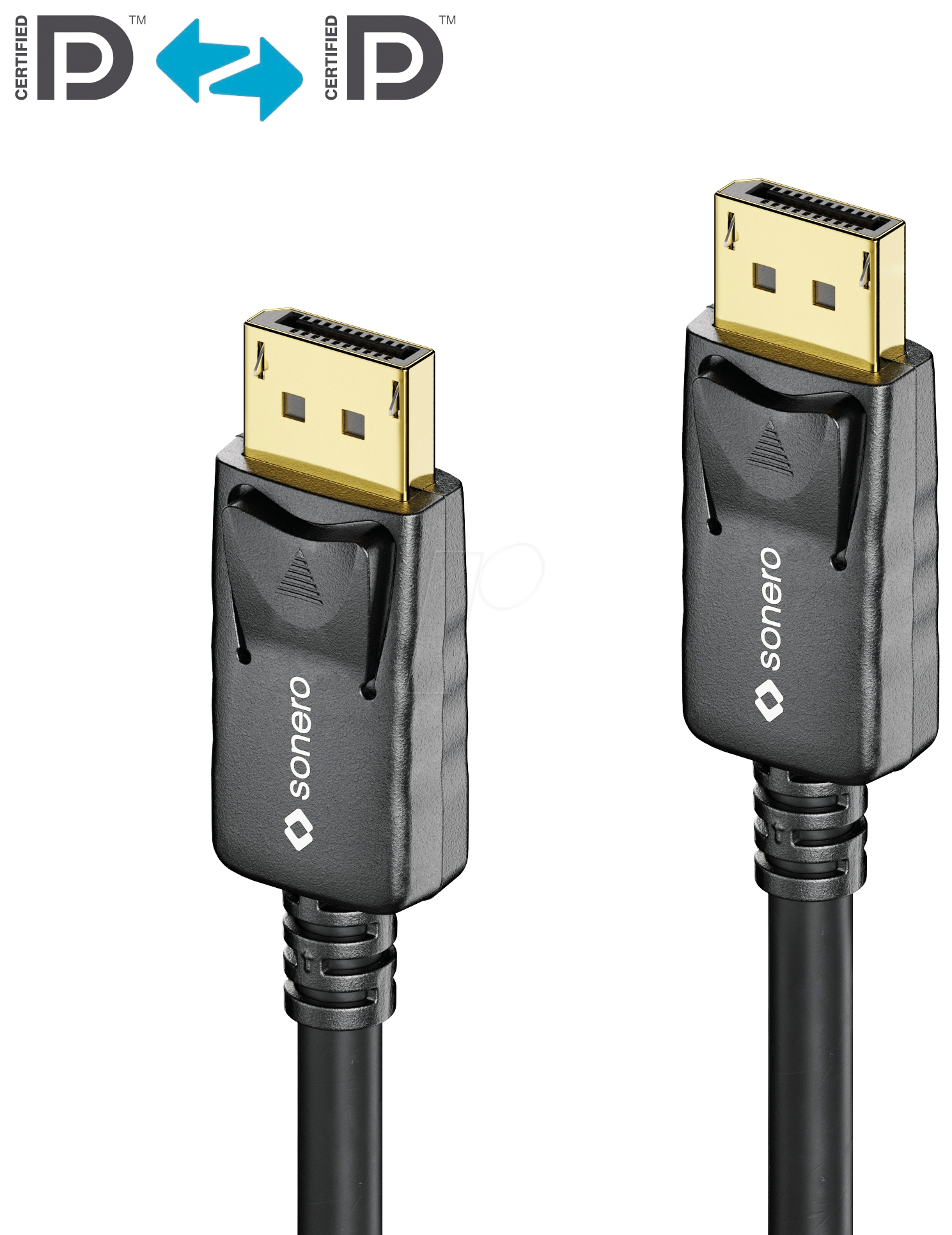 Bild von sonero 4K Displayport Kabel 1.2v - 3 m - DisplayPort - DisplayPort - Männlich - Männlich - Gerade (X-PDC010-030)