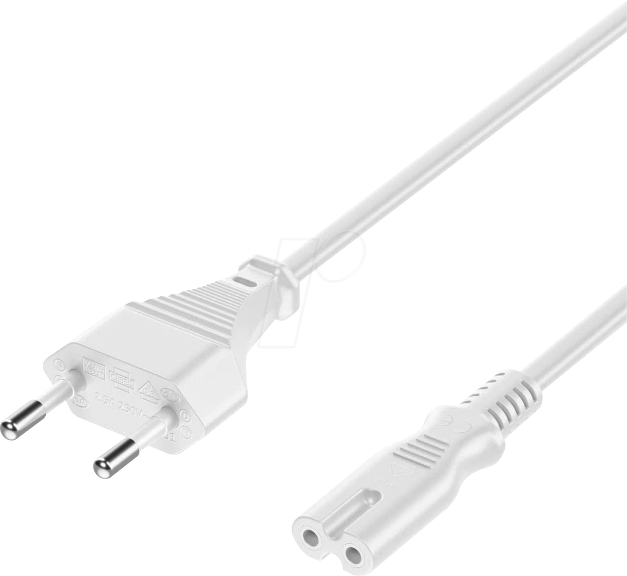 Bild von PURE NK4002-050S - Euro Stecker   > IEC Buchse (C7)  Weiß 5,0m