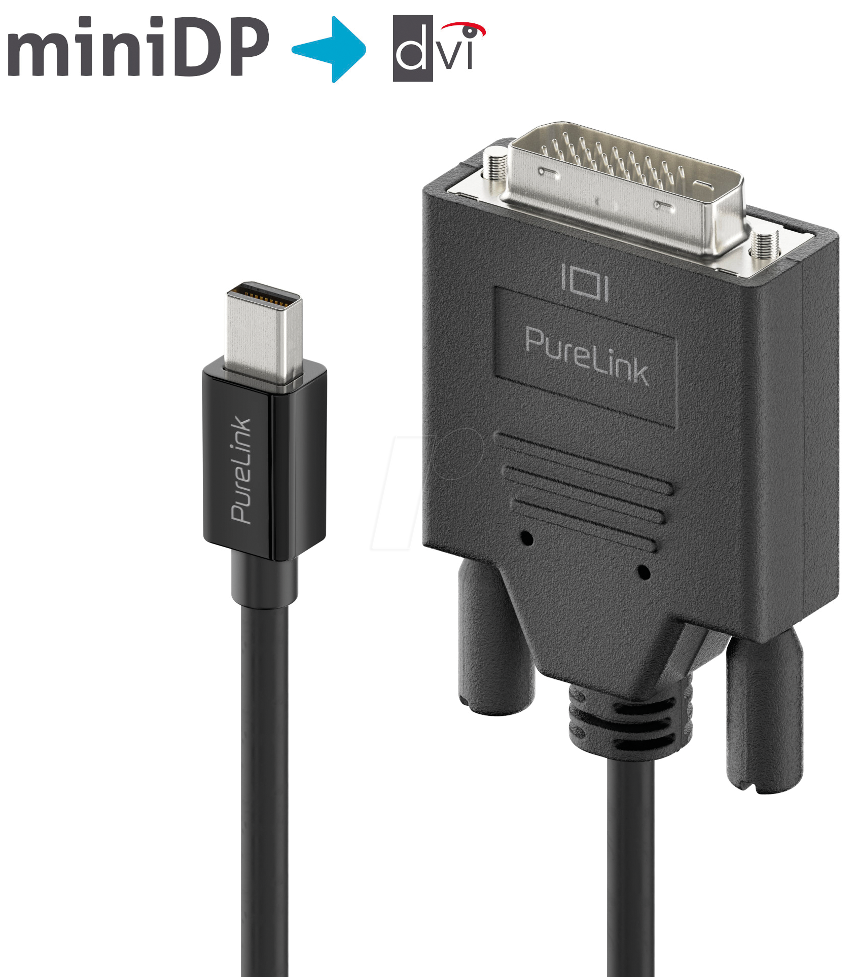 Bild von PURE IS2111-015 - Mini Displayport 1.1 Stecker auf  DVI 24+1 Stecker, WUXGA, 1,5 m