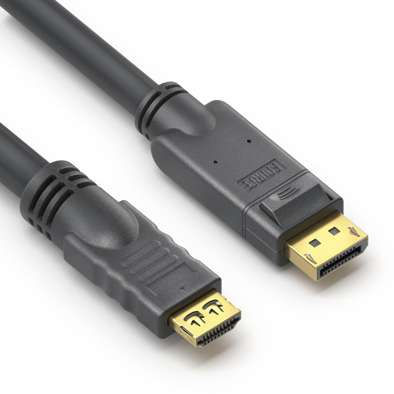 Bild von Purelink DisplayPort zu HDMI Kabel 4K - PureInstall 10,00m (10 m, HDMI), Video Kabel