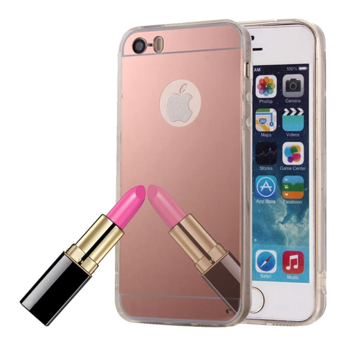 Bild von König Design Apple iPhone 5 / 5s / SE Handy Hülle Spiegel Soft Case Schutz Cover Rose Gold