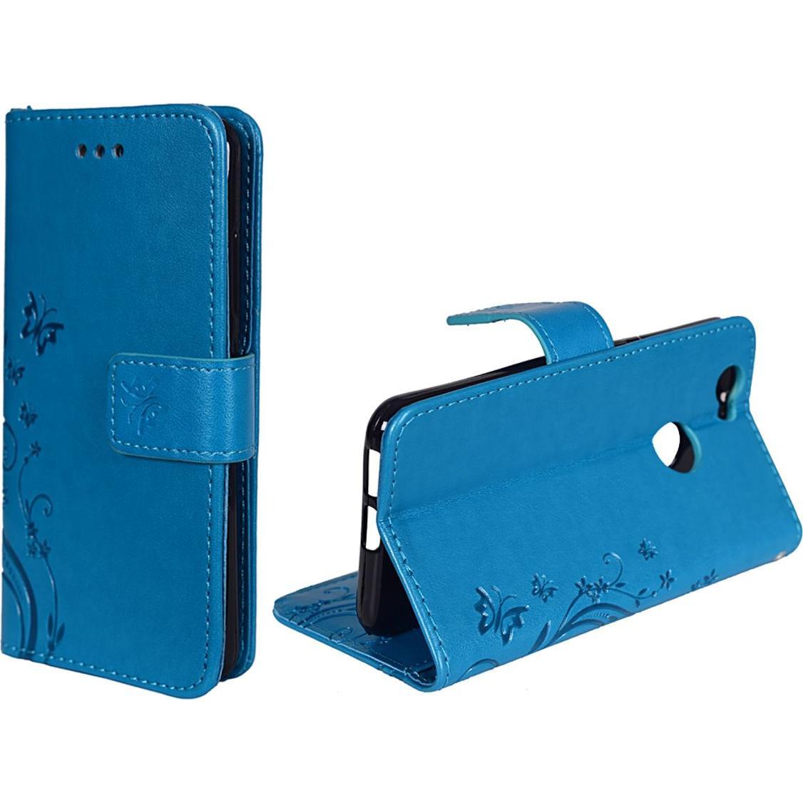 Bild von König Design Schutz Handy Hülle für Huawei Nova Case Cover Tasche Wallet Etui Handyhülle Neu (Huawei Nova), Smartphone Hülle, Blau
